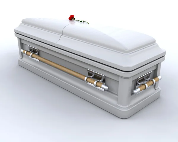 Похоронный гроб — стоковое фото