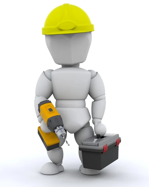 Lucrător în construcții — Fotografie, imagine de stoc