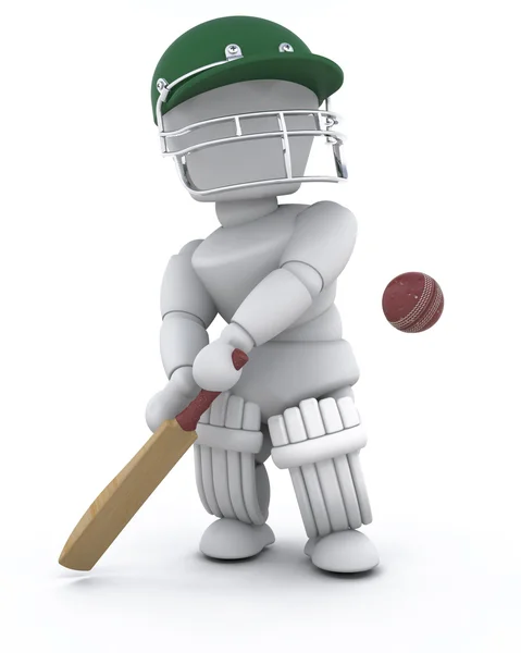 Kriket oynayan adam — Stok fotoğraf