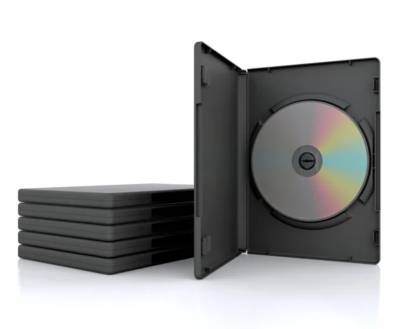 Caixa de DVD 3D — Fotografia de Stock