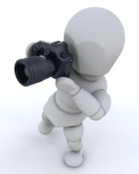 stock image Man using camera