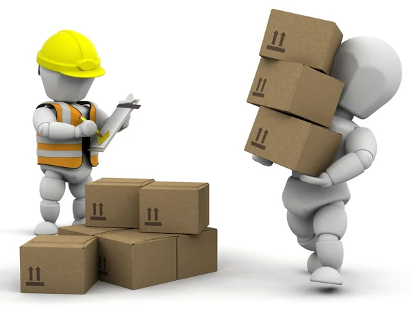 3d removal men — Stock Photo, Image