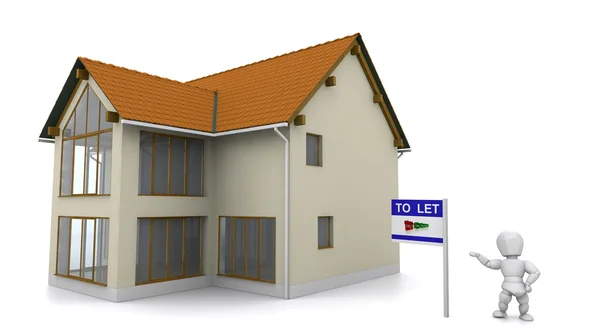 Realtor showing property — Stock Photo, Image