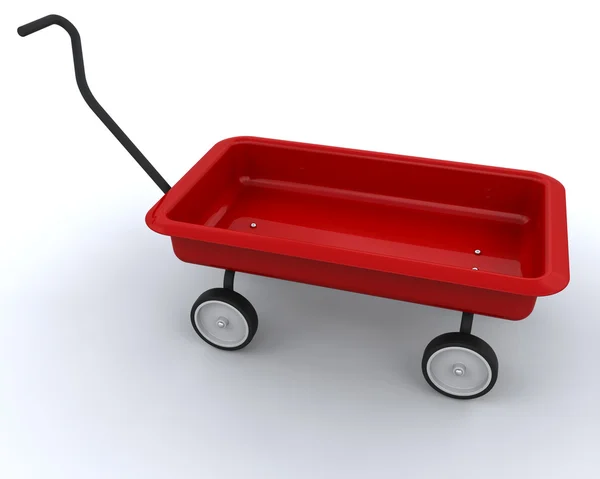 Іграшка червоний вагон — стокове фото
