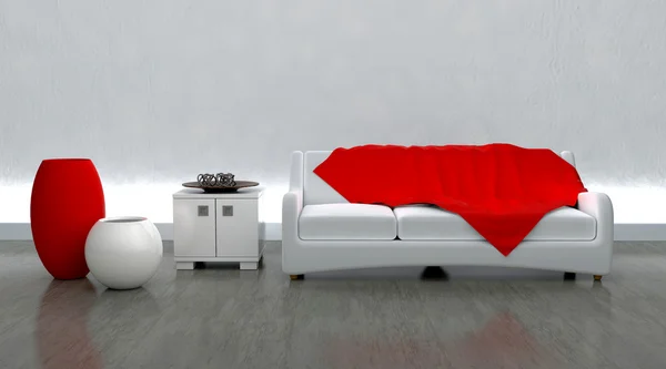 Modern kanapé, moderen környezetben — Stock Fotó