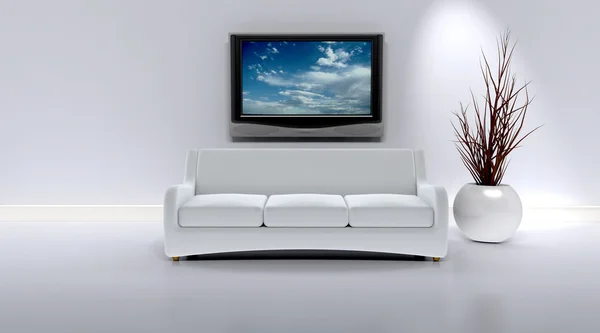 Soffa i en modern interiör — Stockfoto
