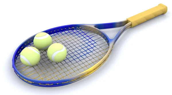 Equipo de tenis 3D —  Fotos de Stock