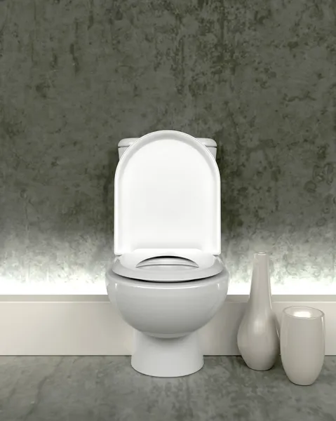 3D-Darstellung zeitgenössischer Toiletten — Stockfoto