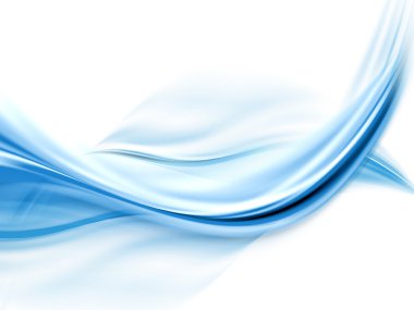 Abstract blue waves clipart