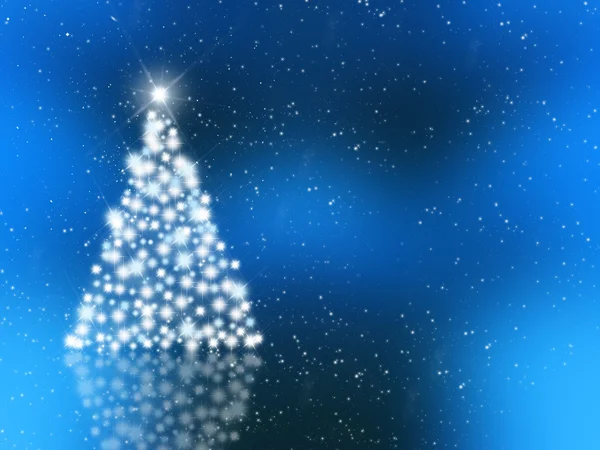 Třpytivé vánoční strom — Stock fotografie