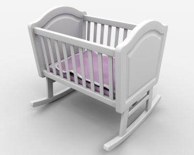 Baby's crib clipart