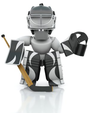 Ice hockey Goalie clipart