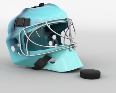 Ice hockey equipment clipart