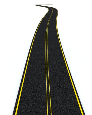 Asfalt asfalt yol