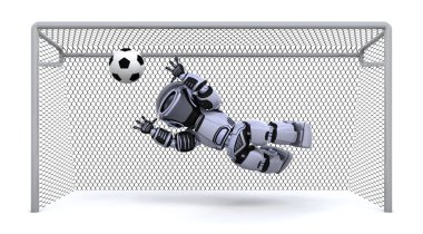 futbol oynayan robot