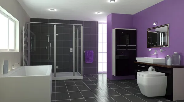 현대 욕실 인테리어 — 스톡 사진