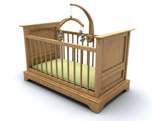 宝宝的小床 — 图库照片