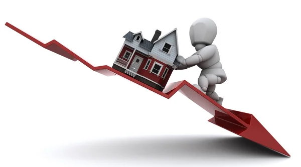 Declining Property Prices — Stock Photo, Image