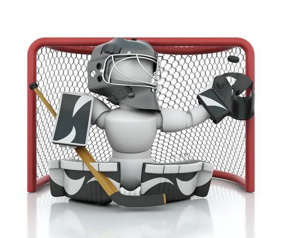 Ice hockey Goalie — Stock Photo, Image