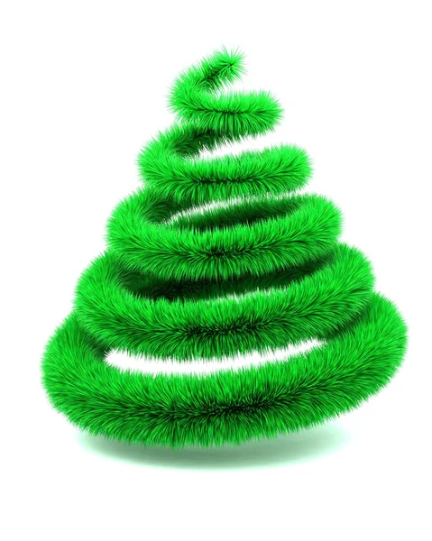 Abstrakter pelziger Weihnachtsbaum — Stockfoto