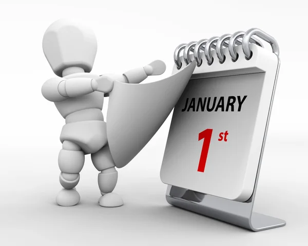 1 Ocak yeni yıl gün — Stok fotoğraf