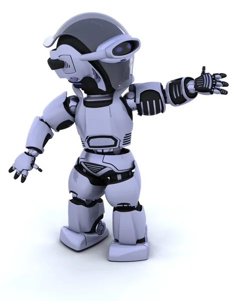 Słodkie robota cyborga — Zdjęcie stockowe