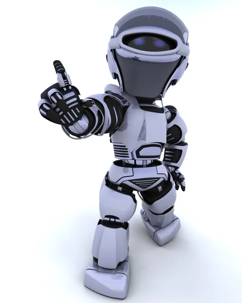 Roztomilý robot cyborg — Stock fotografie