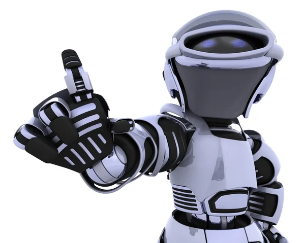 Cute robot cyborg — Stock Photo, Image