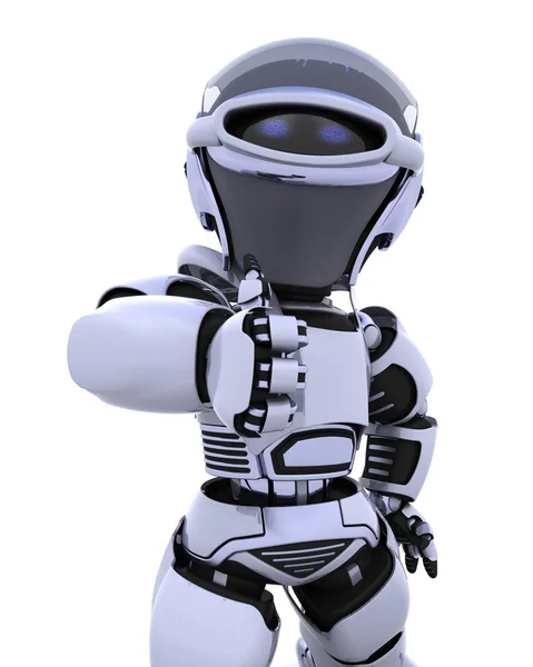 Carino robot cyborg — Foto Stock