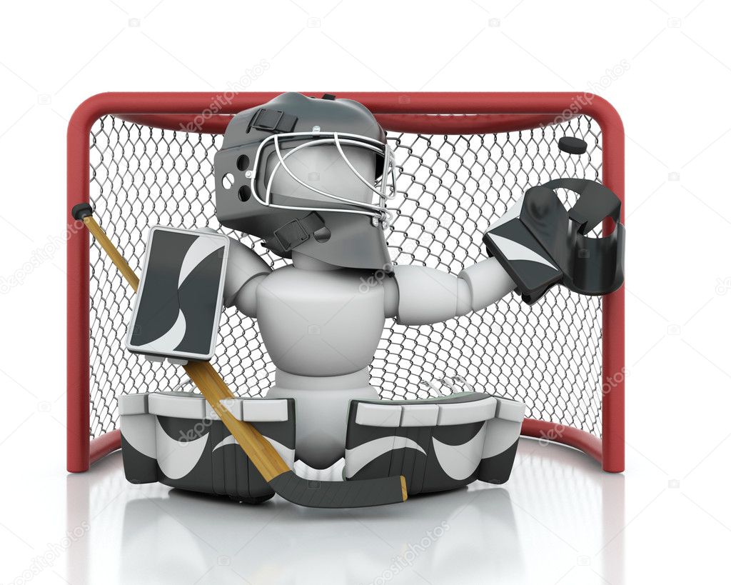 Ice hockey Goalie — Stock Photo © kjpargeter 5033432