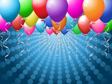 Balloon background clipart