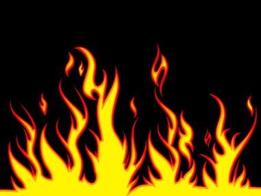 Fiery background clipart