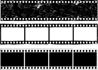 Grunge film strips clipart