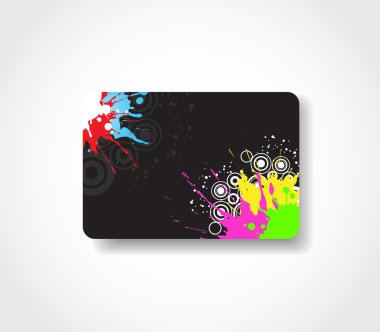 Grunge gift card clipart