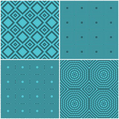 Seamless tile retro backgrounds clipart