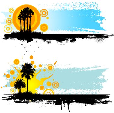 Summer grunge clipart