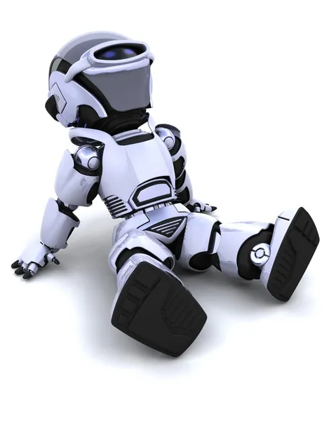 リラックスできるロボット — ストック写真