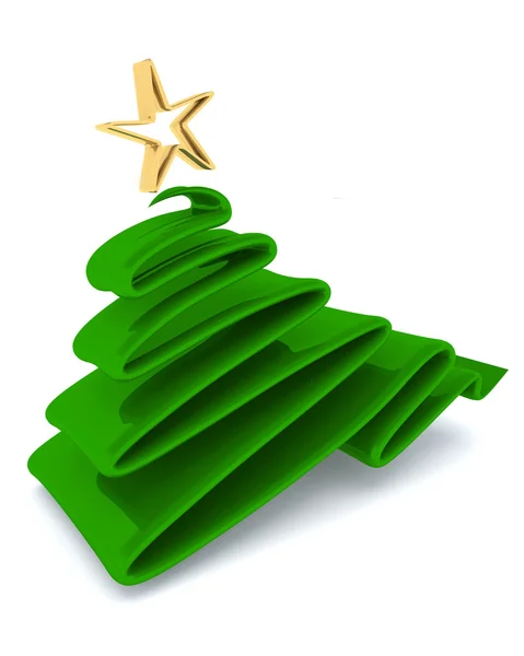 Scribble sketch Christmas tree concept — Stock Photo, Image