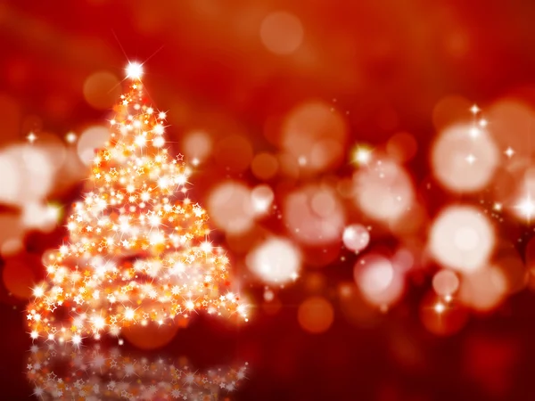 Funkelnder Weihnachtsbaum — Stockfoto