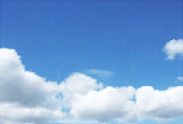 Słoneczny błękitne niebo — Zdjęcie stockowe