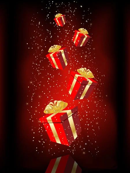 Weihnachtsgeschenke Hintergrund — Stockfoto
