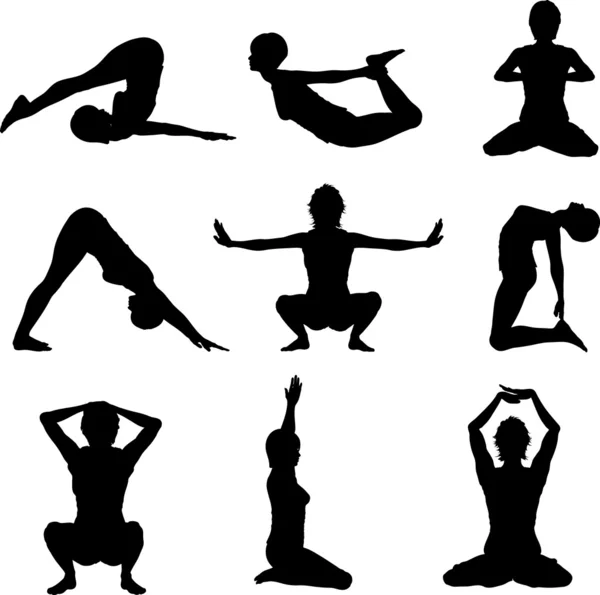 Yoga-Posen — Stockfoto