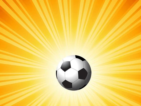 Futebol em starburst — Fotografia de Stock