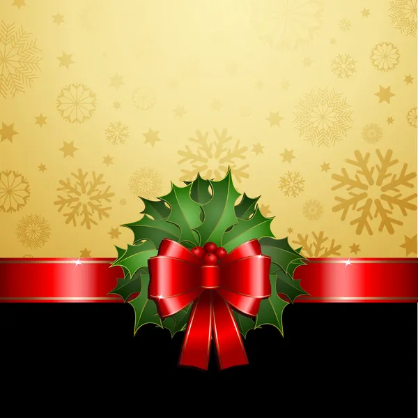 Christmas holly background — Stock Photo, Image