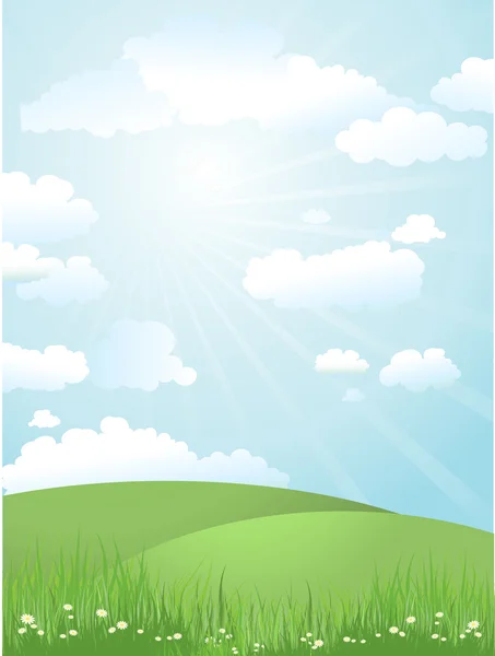 Landscape on a sunny day — Stock Photo, Image