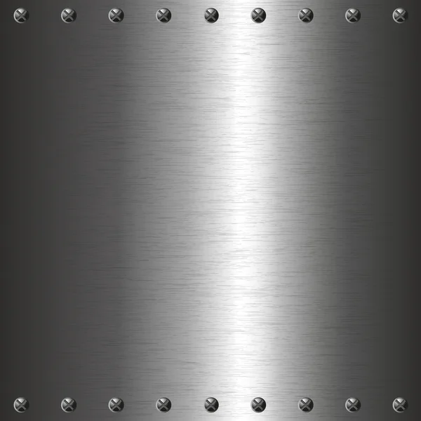 Placa de metal con tornillos — Foto de Stock