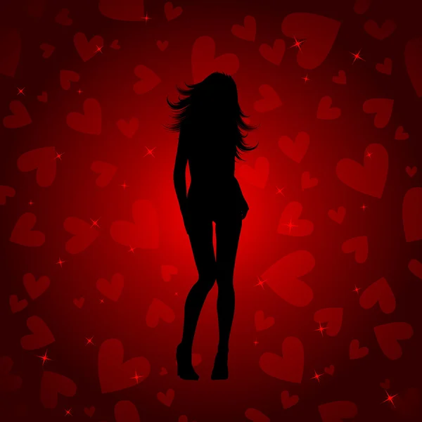 Sexy San Valentín femenino — Foto de Stock