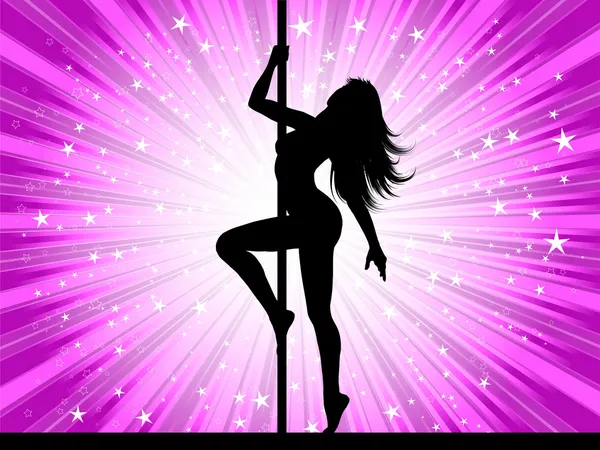 Sexy Pole-Tänzerin — Stockfoto