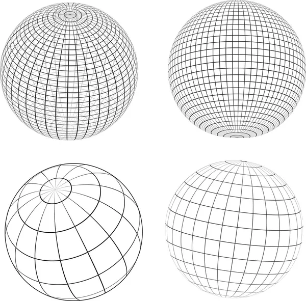 Проводные глобусы — стоковое фото