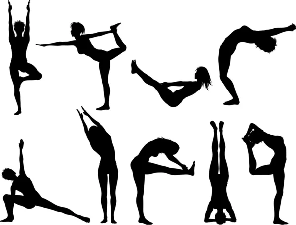 Pose yoga — Foto Stock